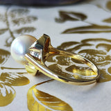 MIKIMOTO ミキモト あこや真珠 ヴィンテージリング