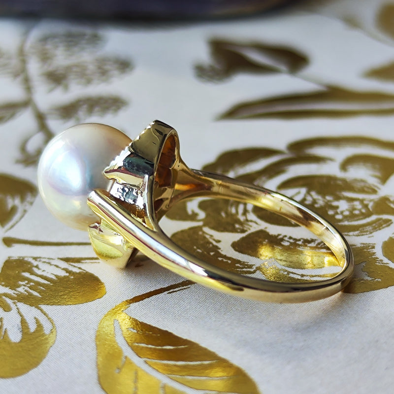 MIKIMOTO ミキモト あこや真珠 ヴィンテージリング