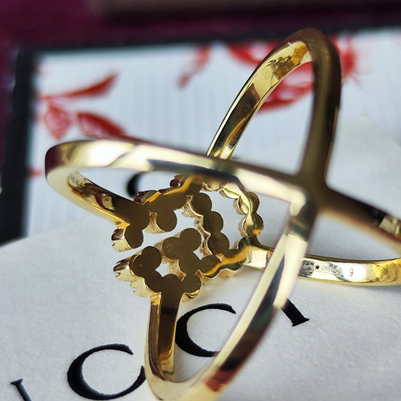 750 K18 18金 GUCCI グッチ GG ランニング リング 指輪 9号 750 K18 18金 GUCCI グッチ GG ランニング リング 指輪 9号