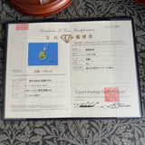 【パキスタン産】天然ペリドット 天然ダイヤモンド プラチナネックレス