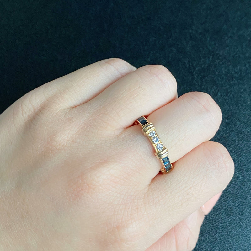 【Vintage Cartier】カルティエ コンテッサ サファイア ダイヤモンド フル リング