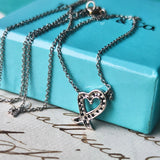 TIFFANY &Co ティファニー ラビングハート ダイヤモンド プラチナ ネックレス