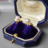 MIKIMOTO ミキモト あこや真珠 天然ダイヤモンド イヤリング