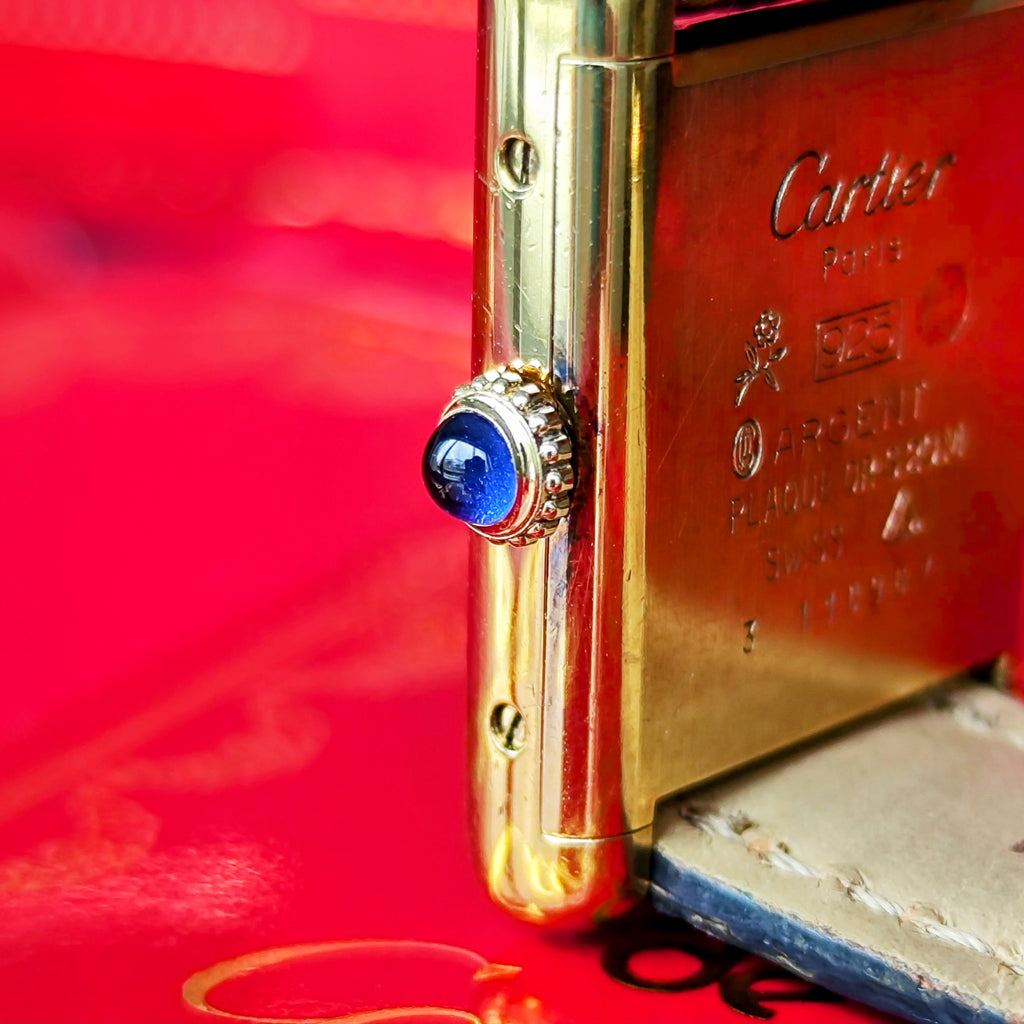 【OH済み】Cartier カルティエ マストタンク ラピスラズリ文字盤 手巻き腕時計