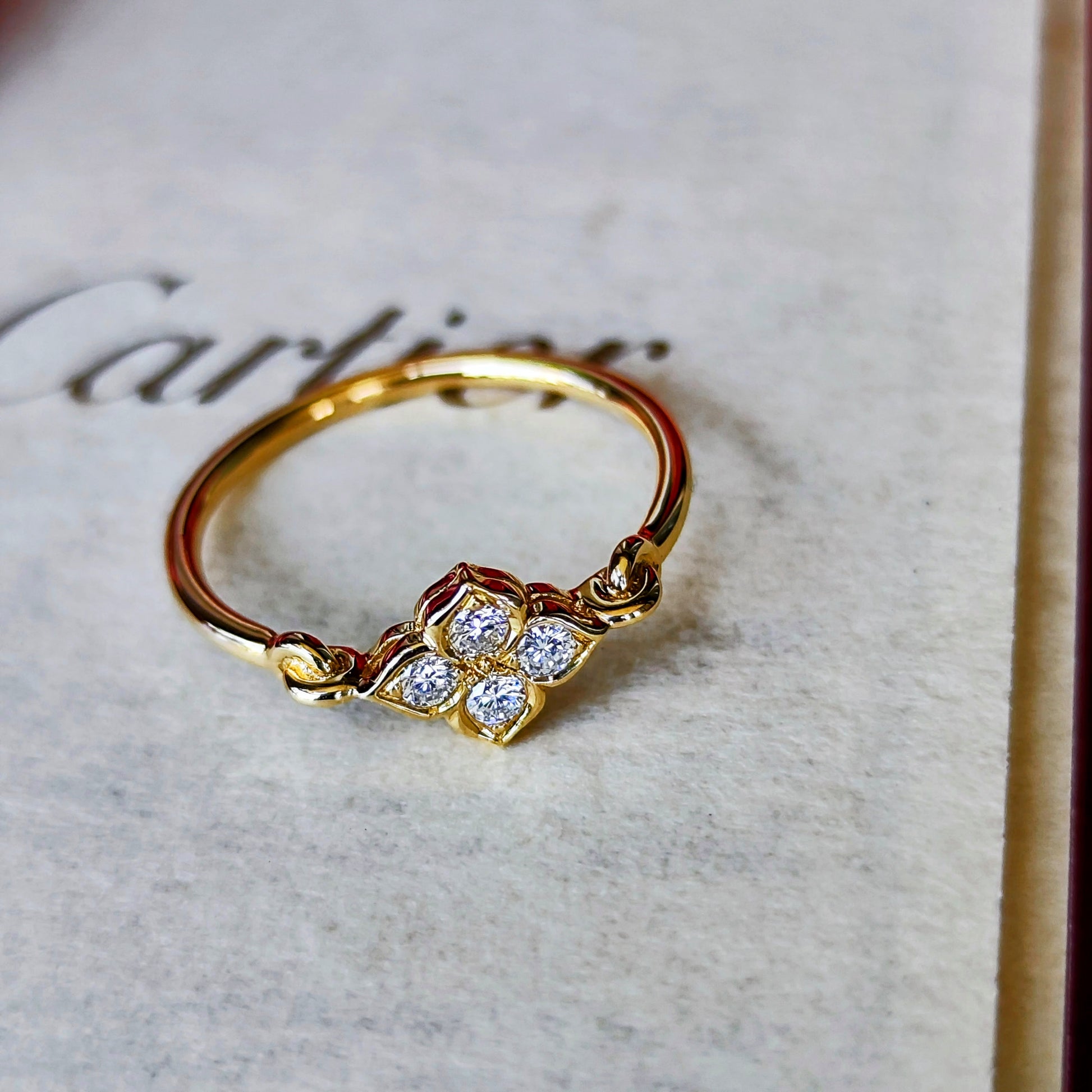 【廃盤Cartier】カルティエ ヒンドゥ ダイヤモンド 18金リング 11号