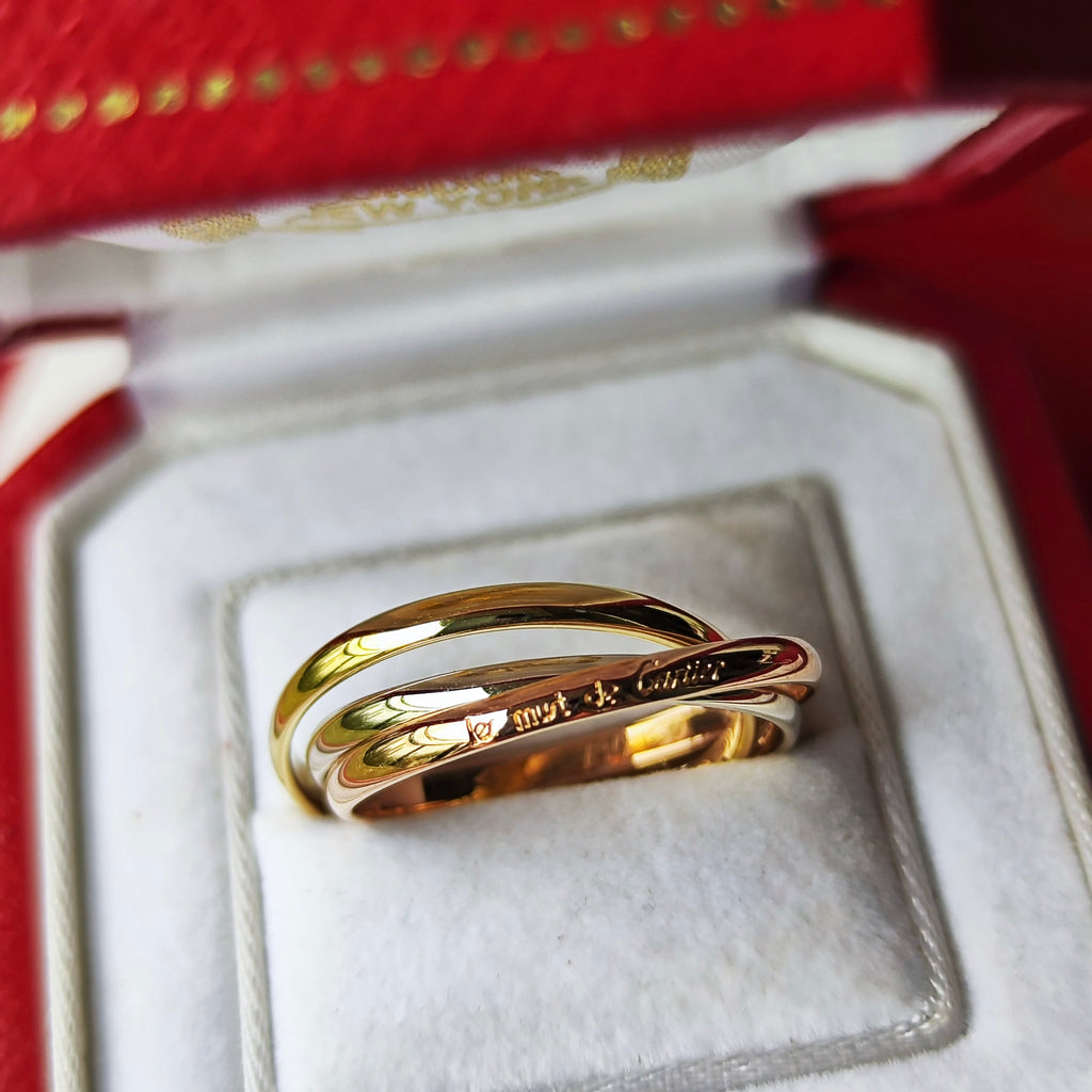 Cartier カルティエ トリニティリング SM 50 18金