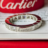 Cartier カルティエ ラニエール フルダイヤ 18金WG 47