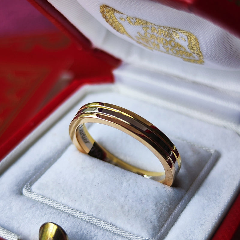 Cartier カルティエ ヴァンドーム 18金 スリーカラー 14号