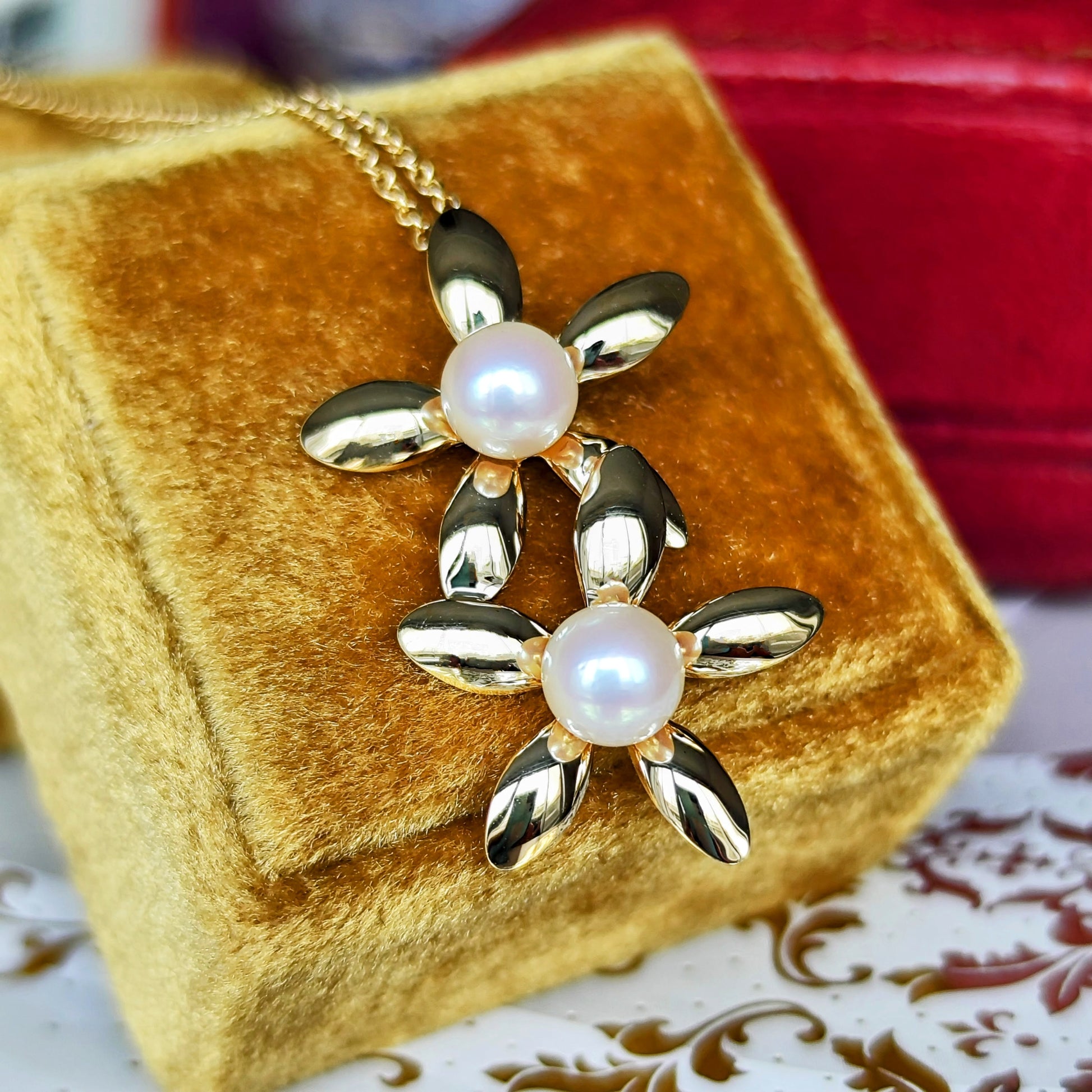 TASAKI 田崎真珠 あこや真珠 フラワー ペンダントトップ