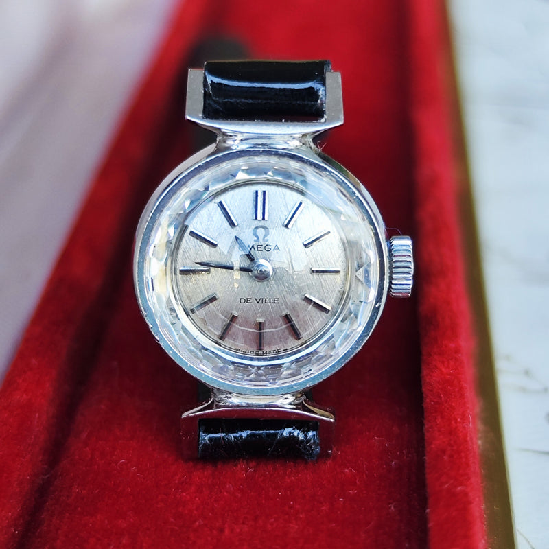 【OH済み】OMEGA オメガ DE VILLE デビル カットガラス 手巻き腕時計