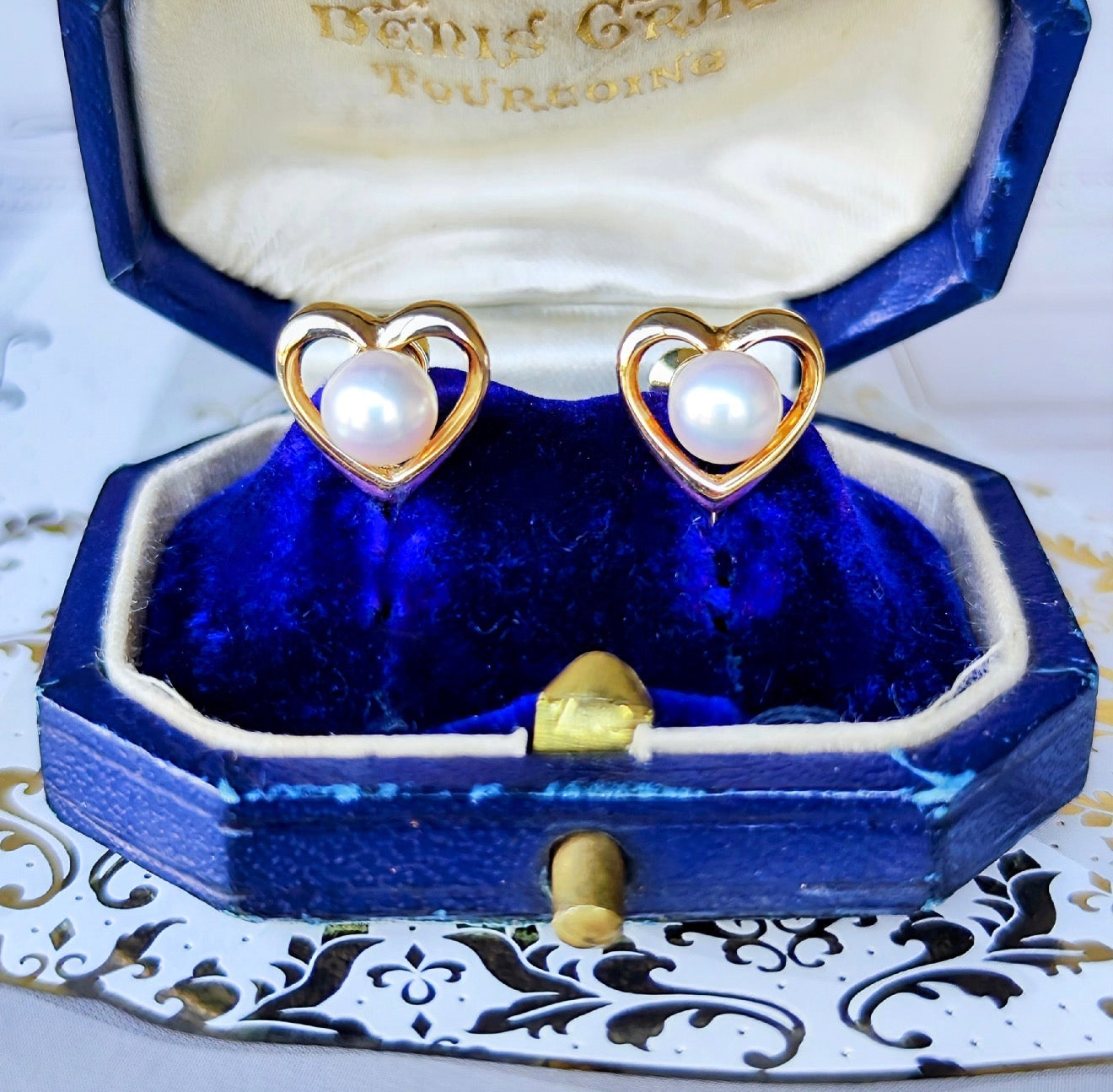 【オールドミキモト 】MIKIMOTO ミキモト あこや真珠 イヤリング 14金