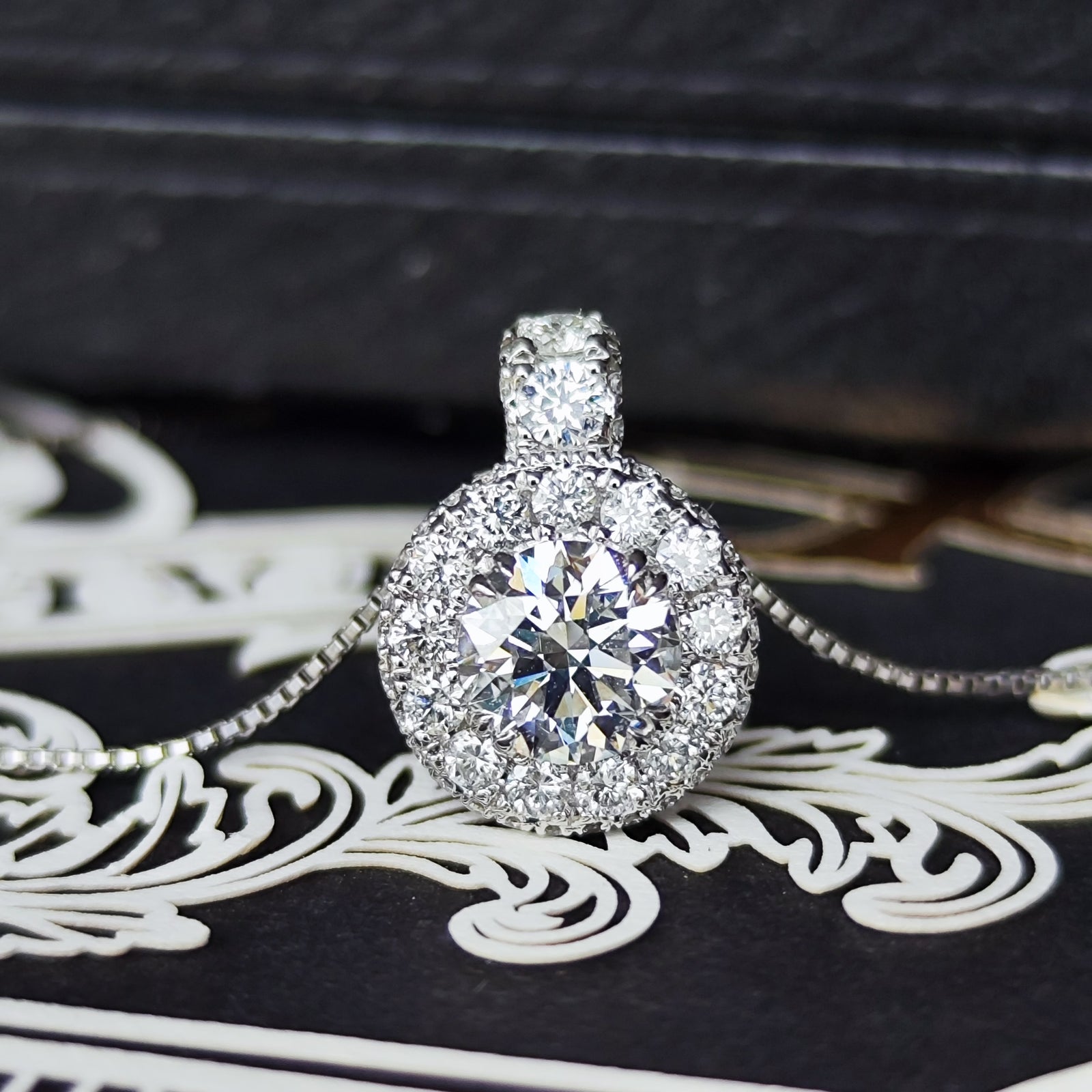 最高級品質】天然ダイヤモンド0.56ct フローレス Dカラー ネックレス