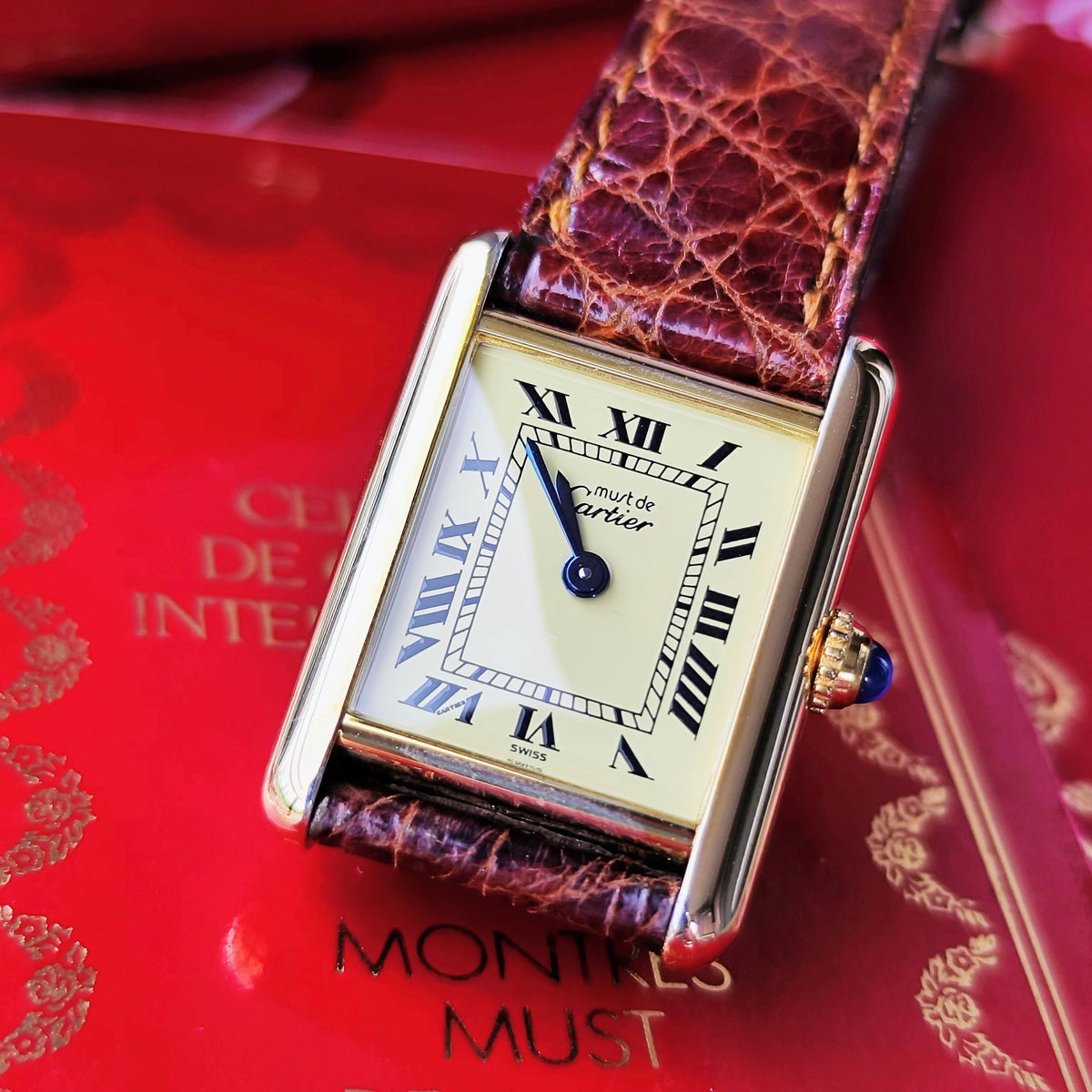 【OH済み】Cartier カルティエ マストタンク SM クォーツ腕時計