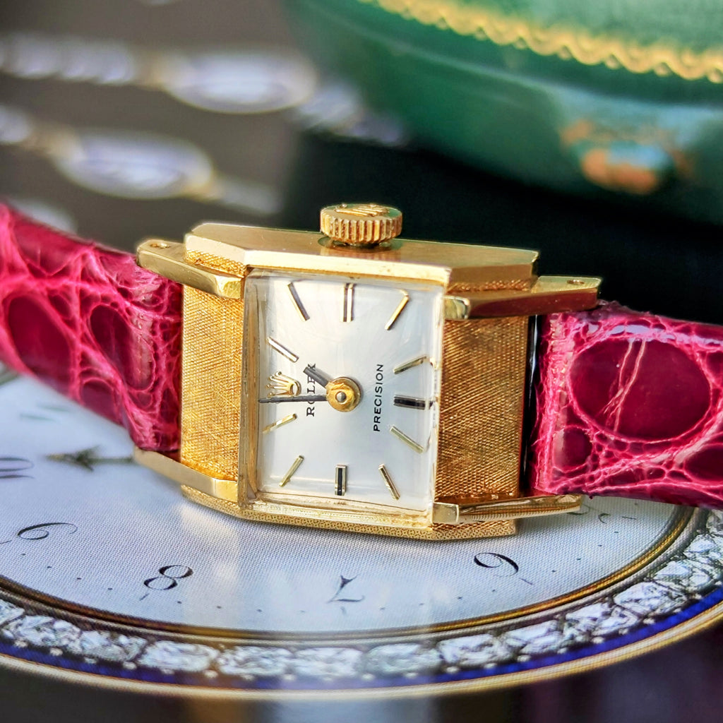 【OH済み】ROLEX ロレックスPRECISION プレシジョン 18金無垢 手巻き腕時計