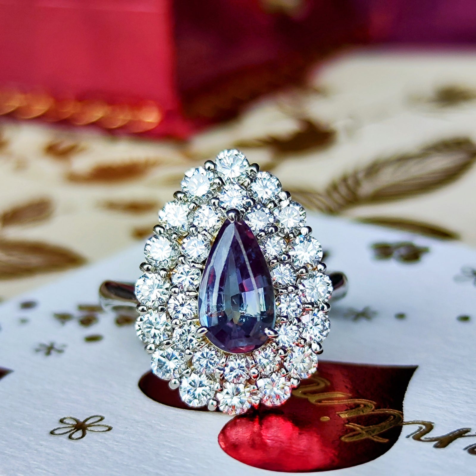 幻の宝石 ロシア産アレキサンドライト】1.46ct 天然ダイヤモンド