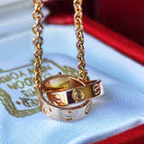 Cartier カルティエ ベビーラブ ネックレス 18金PG