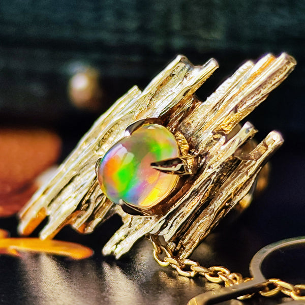 MIKIMOTO ミキモト ヴィンテージピンブローチ オパール