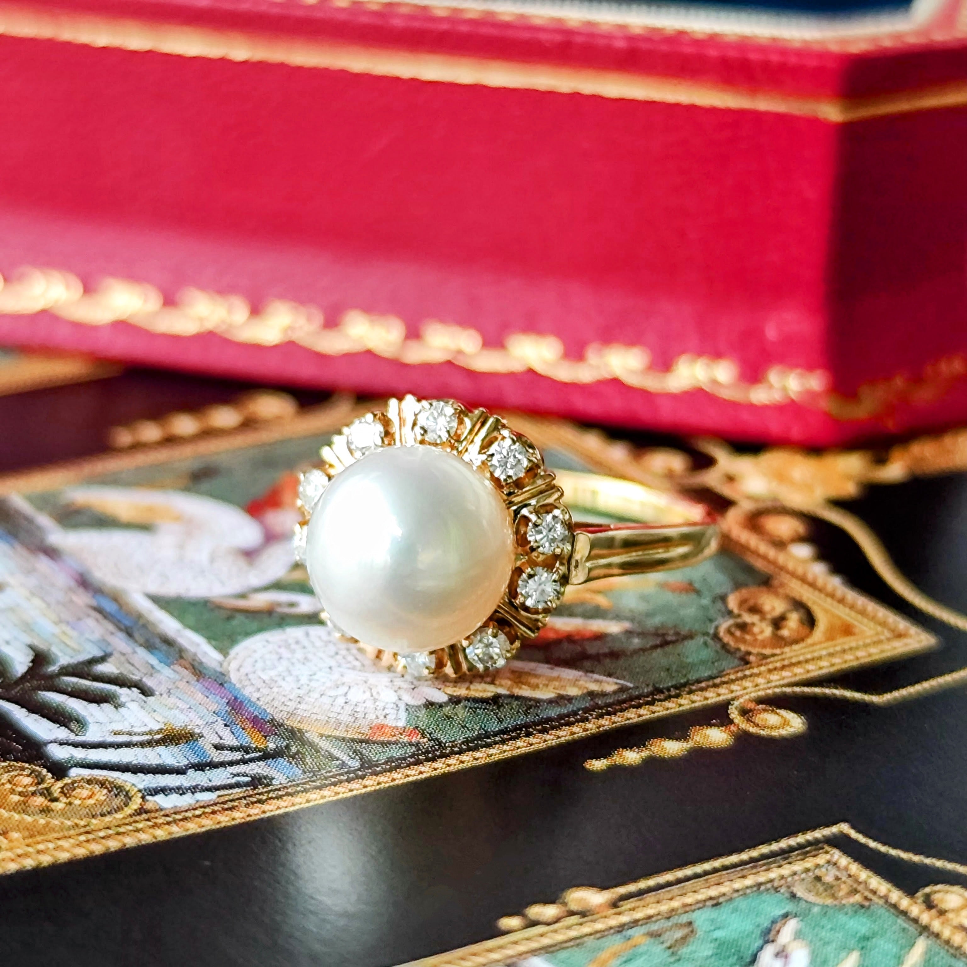 MIKIMOTO ミキモト あこや真珠 天然ダイヤモンド リング – Mico宝飾店