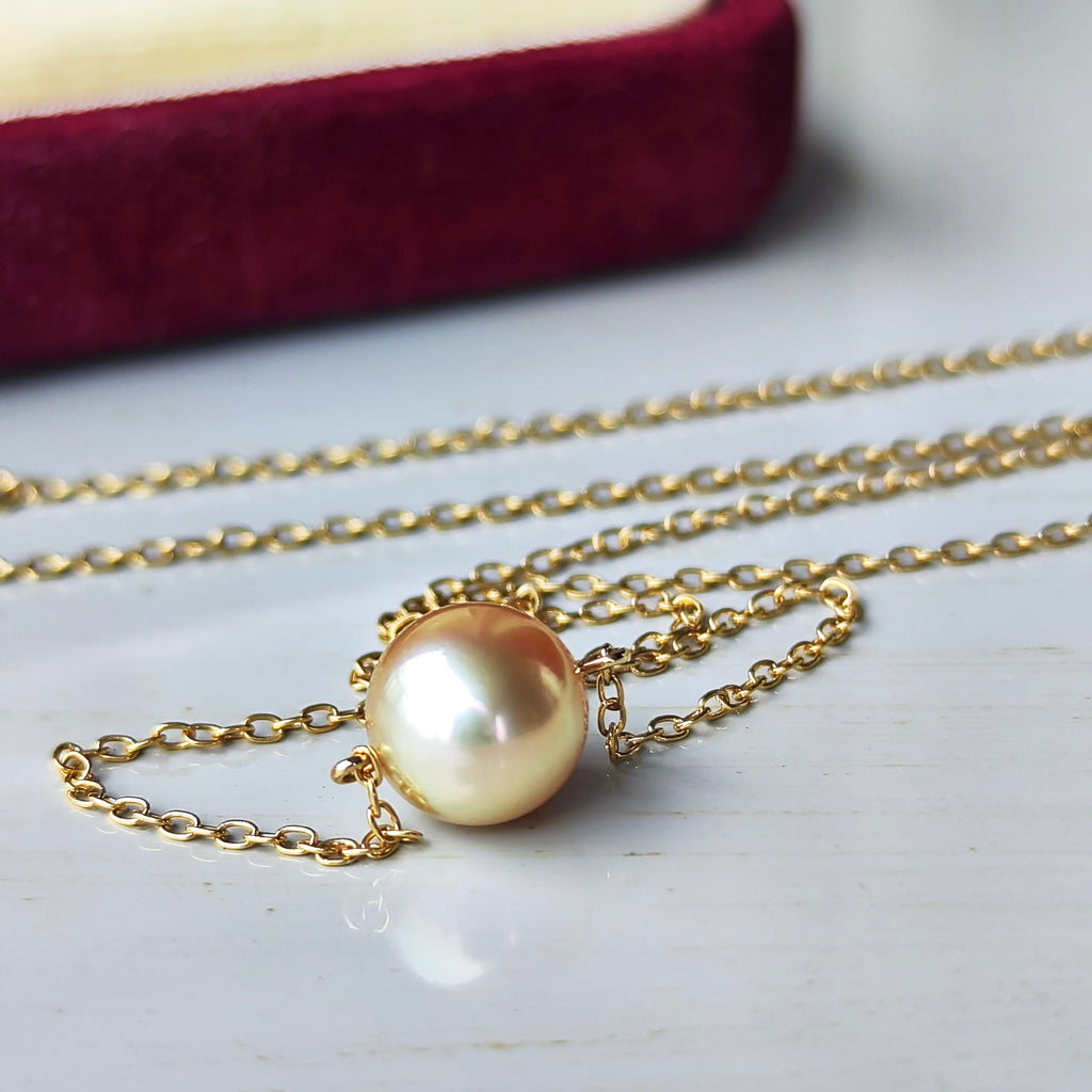 MIKIMOTO ミキモト ゴールデンパール ネックレス