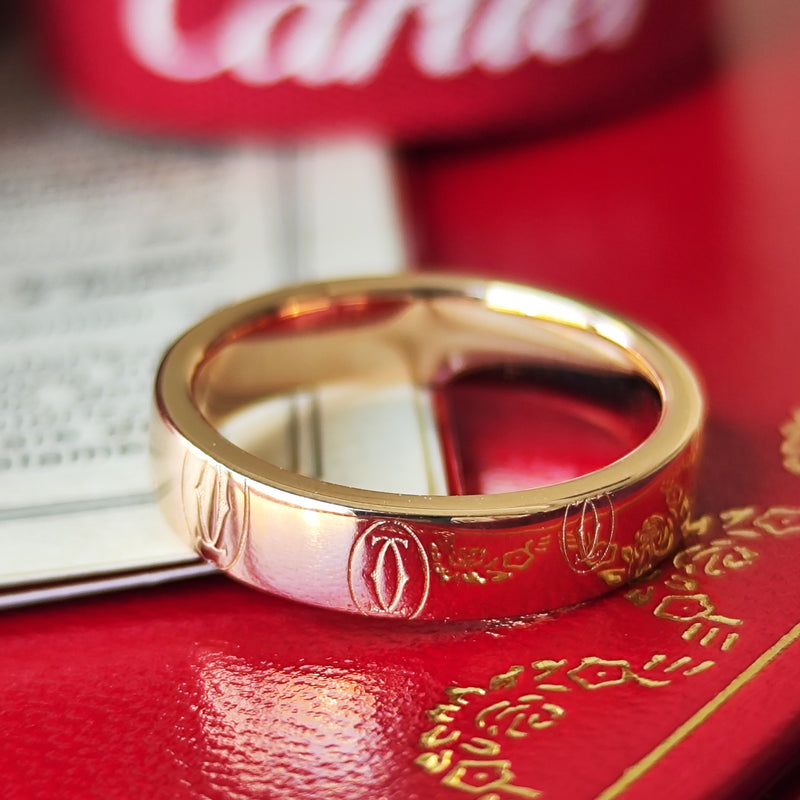 Cartier カルティエ ハッピーバースデー リング 18金PG 5号