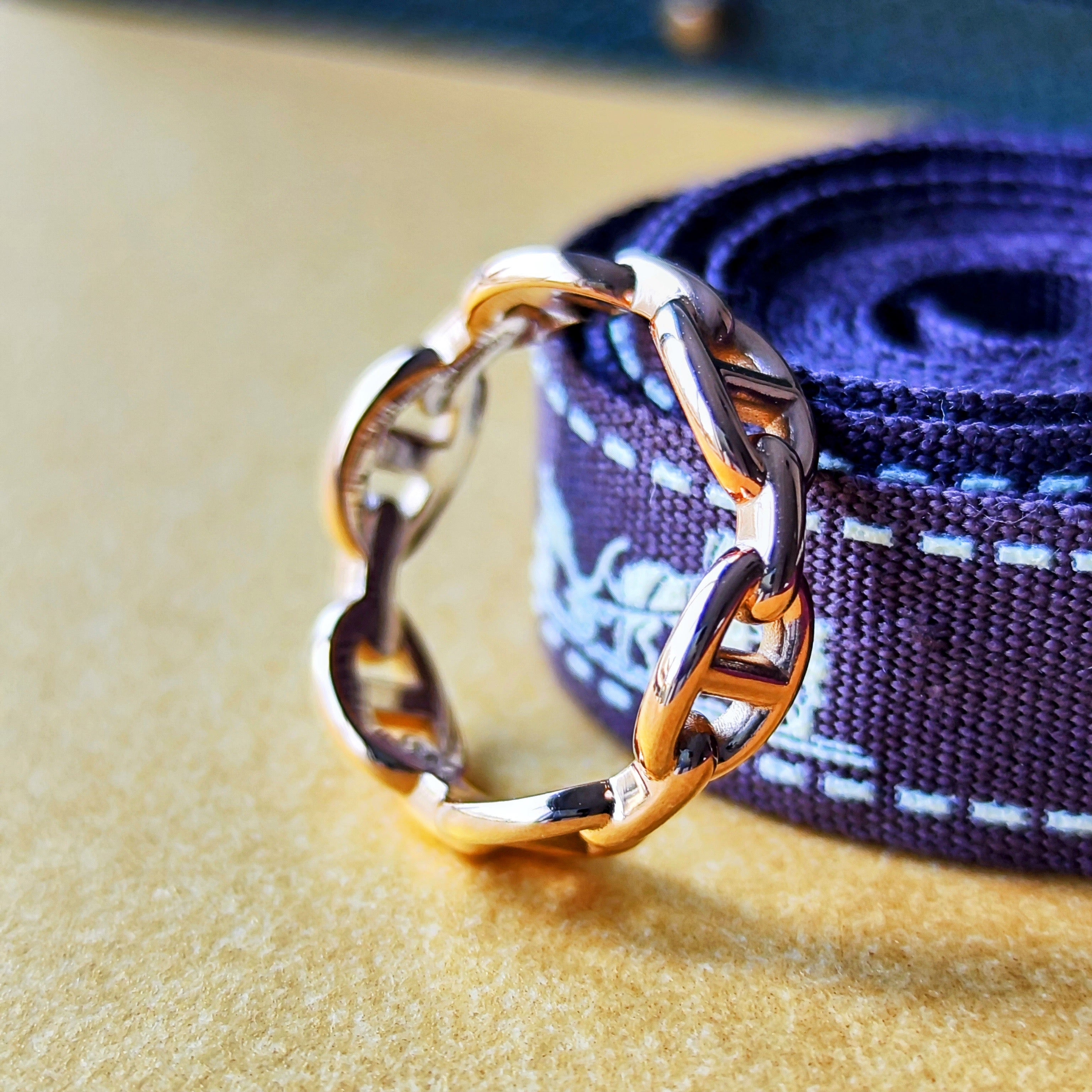 HERMES エルメス シェーヌダンクル アンシェネ 18金PG 52 – Mico宝飾店