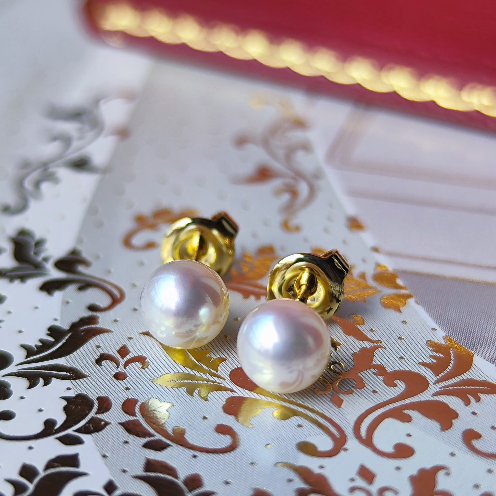 MIKIMOTO ミキモト あこや真珠 一粒ピアス