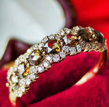 【お値下げ】ローズカット 天然ブラウンダイヤモンド 18金リング