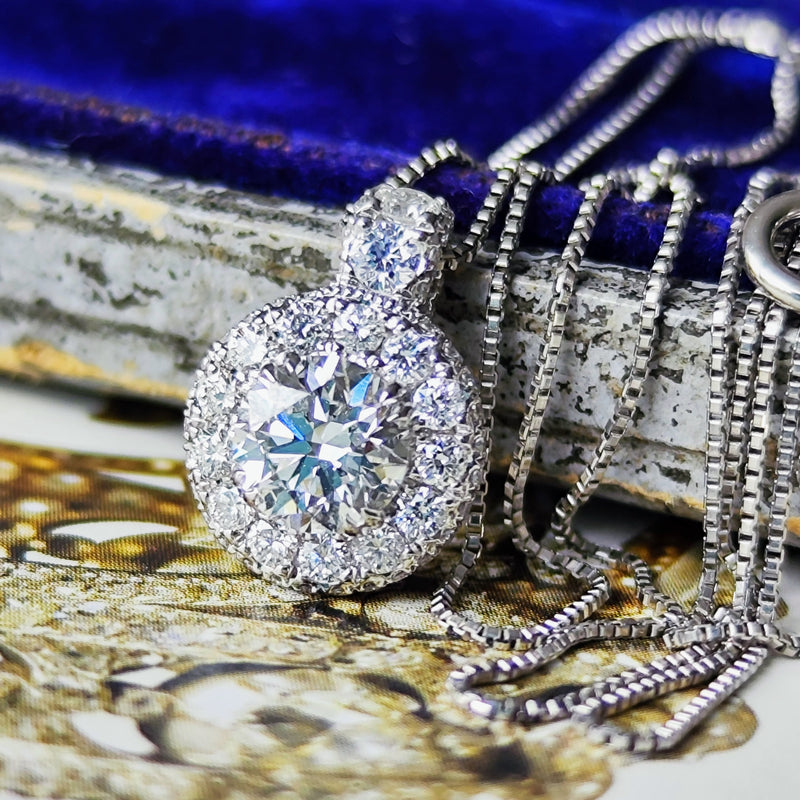 【最高級品質】天然ダイヤモンド0.56ct フローレス Dカラー ネックレス GIA鑑定書付き