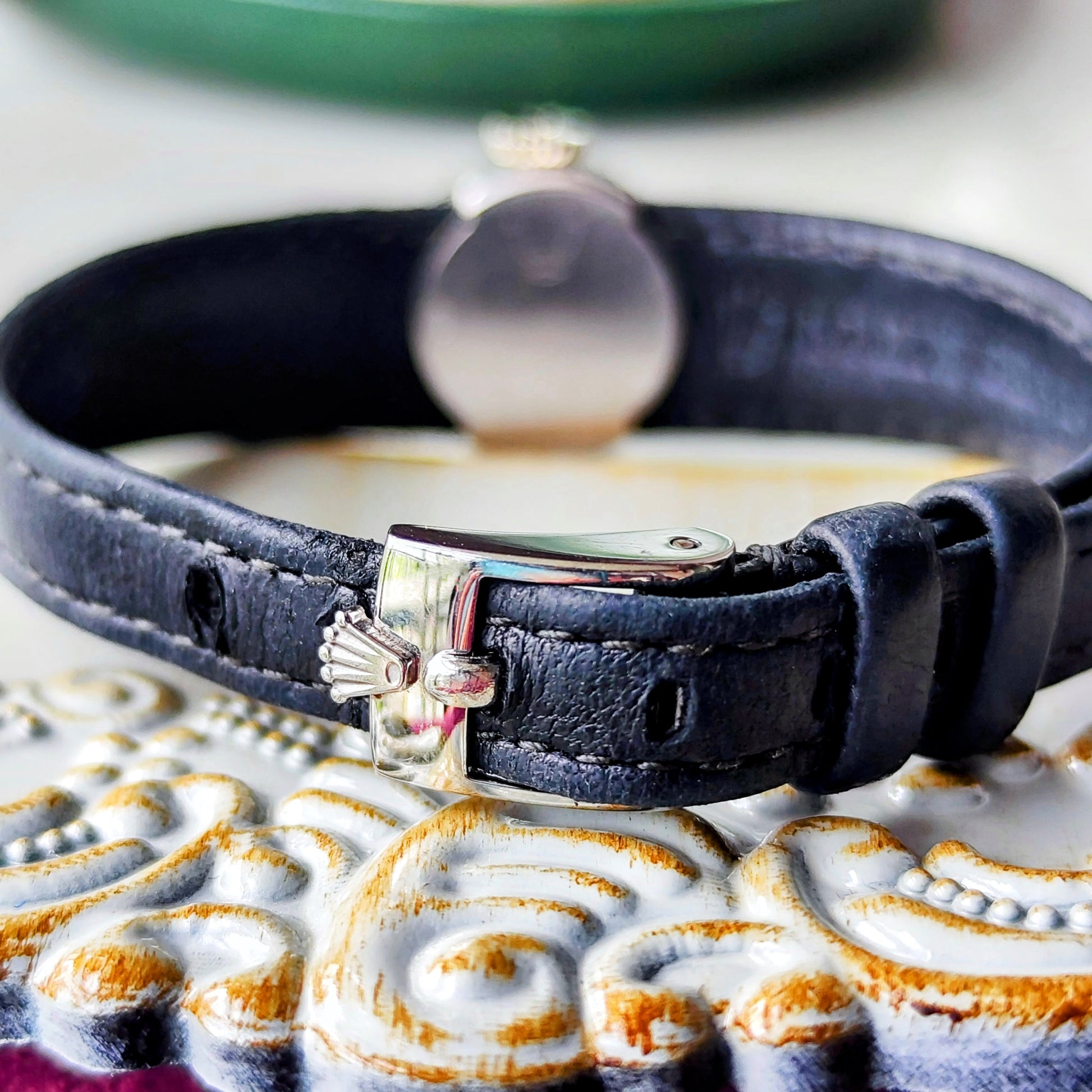 【OH済み】ROLEX ロレックス CHAMELEON カメレオン Orchid 18金無垢 手巻き腕時計