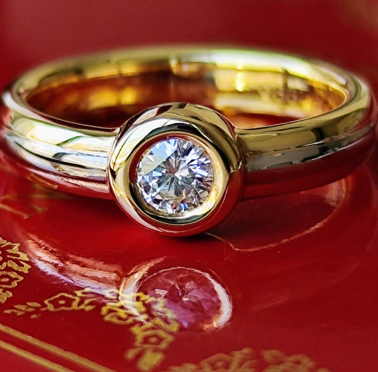 【廃盤 Cartier 】カルティエ  モノストーンリング ダイヤモンド 47
