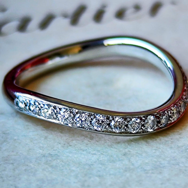 Cartier カルティエ トリニティルバン ダイヤモンドリング プラチナ 8号