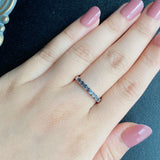 【ブラジル産】天然アレキサンドライト ハーフエタニティリング