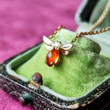 Chaumet ショーメアトラップ・モワ 天然シトリン 天然ダイヤモンド ネックレス