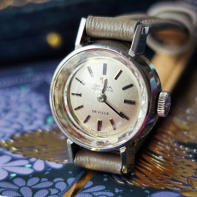 【OH済み】OMEGA オメガ DE VILLE 
デビル 自動巻き カットガラス 腕時計