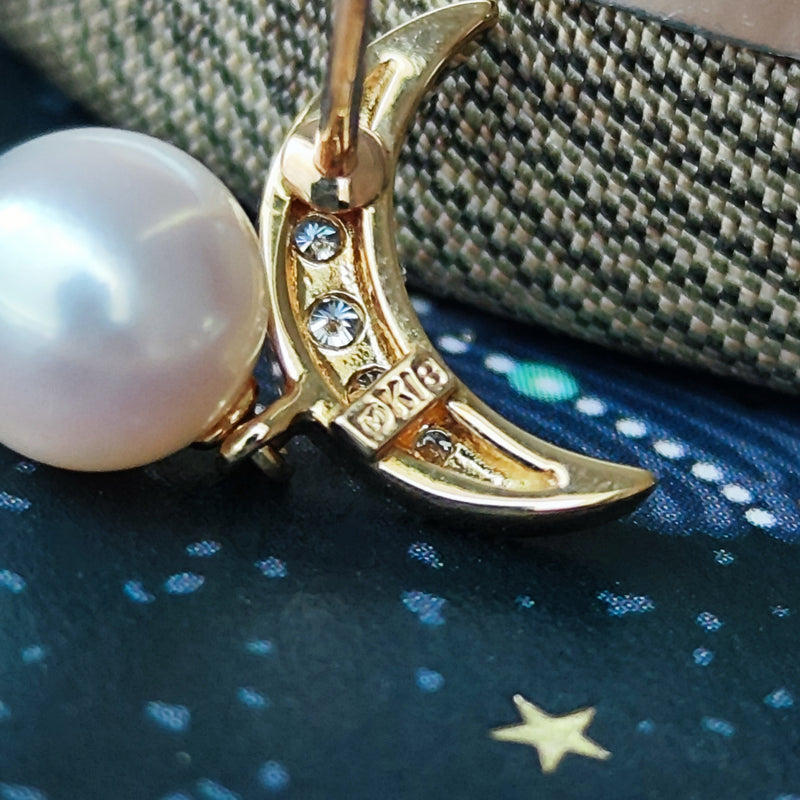 MIKIMOTO ミキモト あこや真珠 天然ダイヤモンド ブローチ