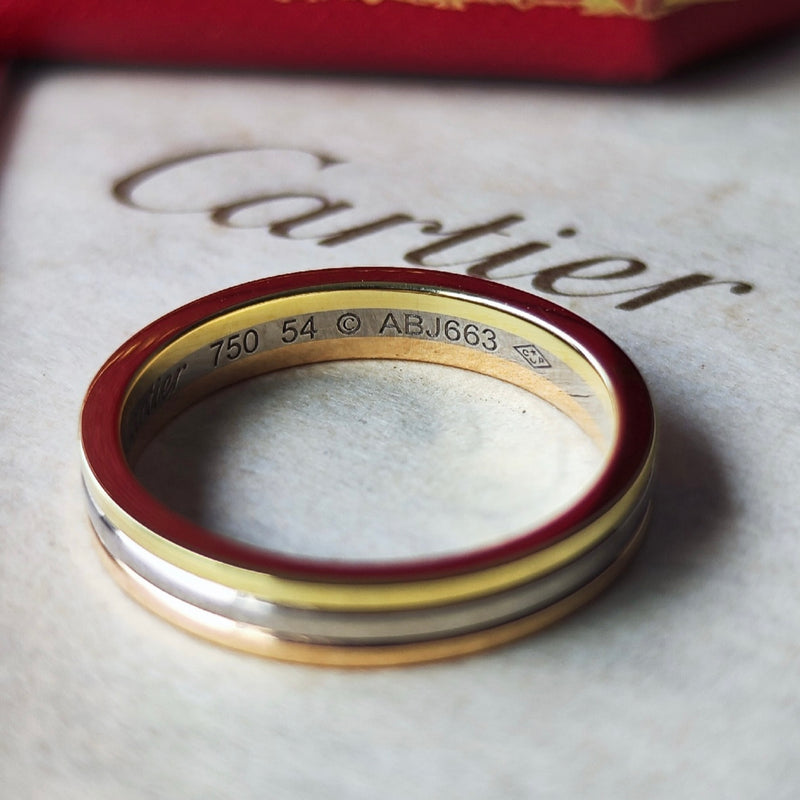 Cartier カルティエ ヴァンドーム 18金 14号 スリーカラーリング
