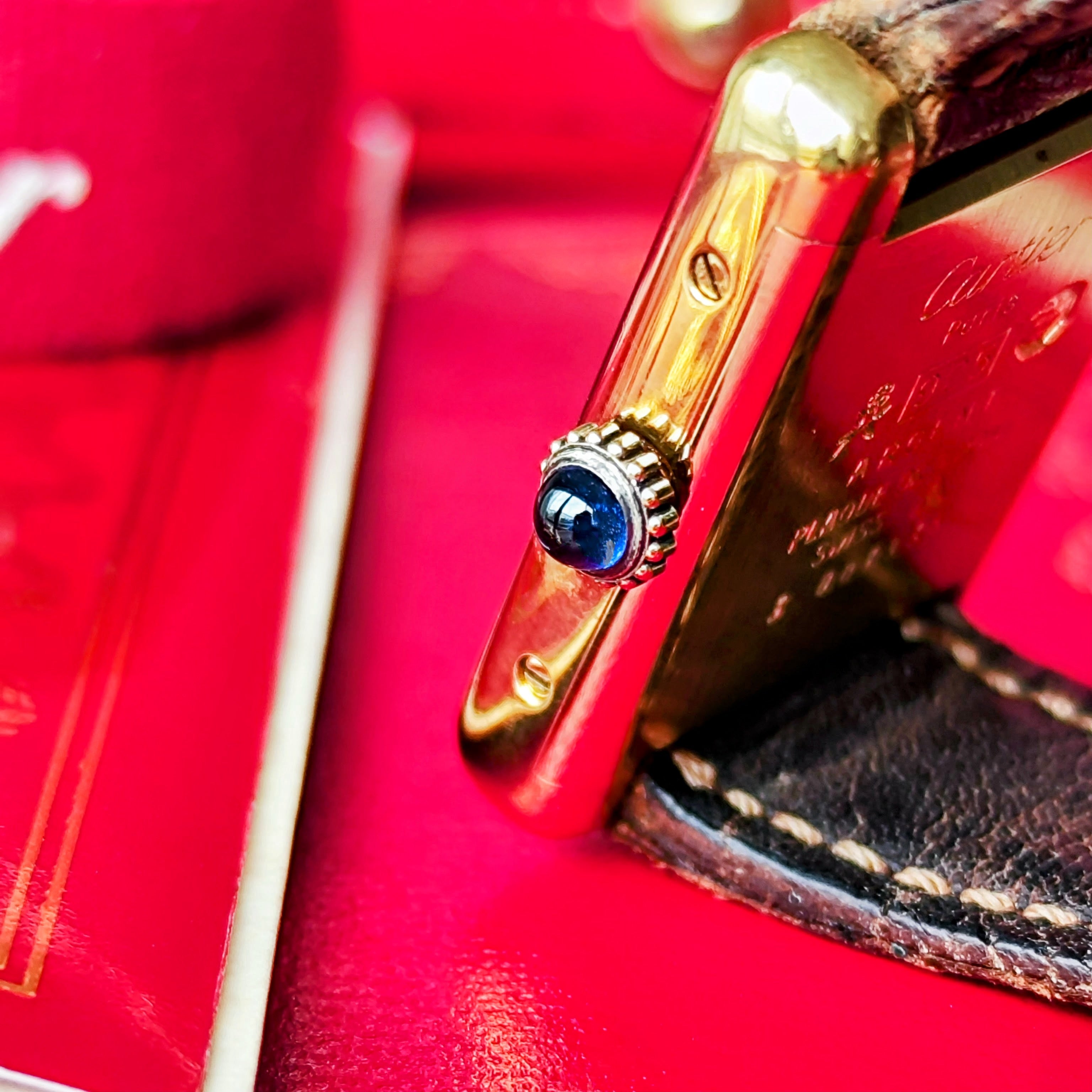 OH済み】Cartier カルティエ マストタンク レッド文字盤 手巻き腕時計