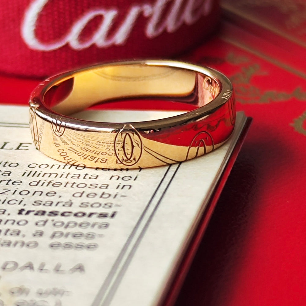 Cartier カルティエ ハッピーバースデー リング 18金PG 8号