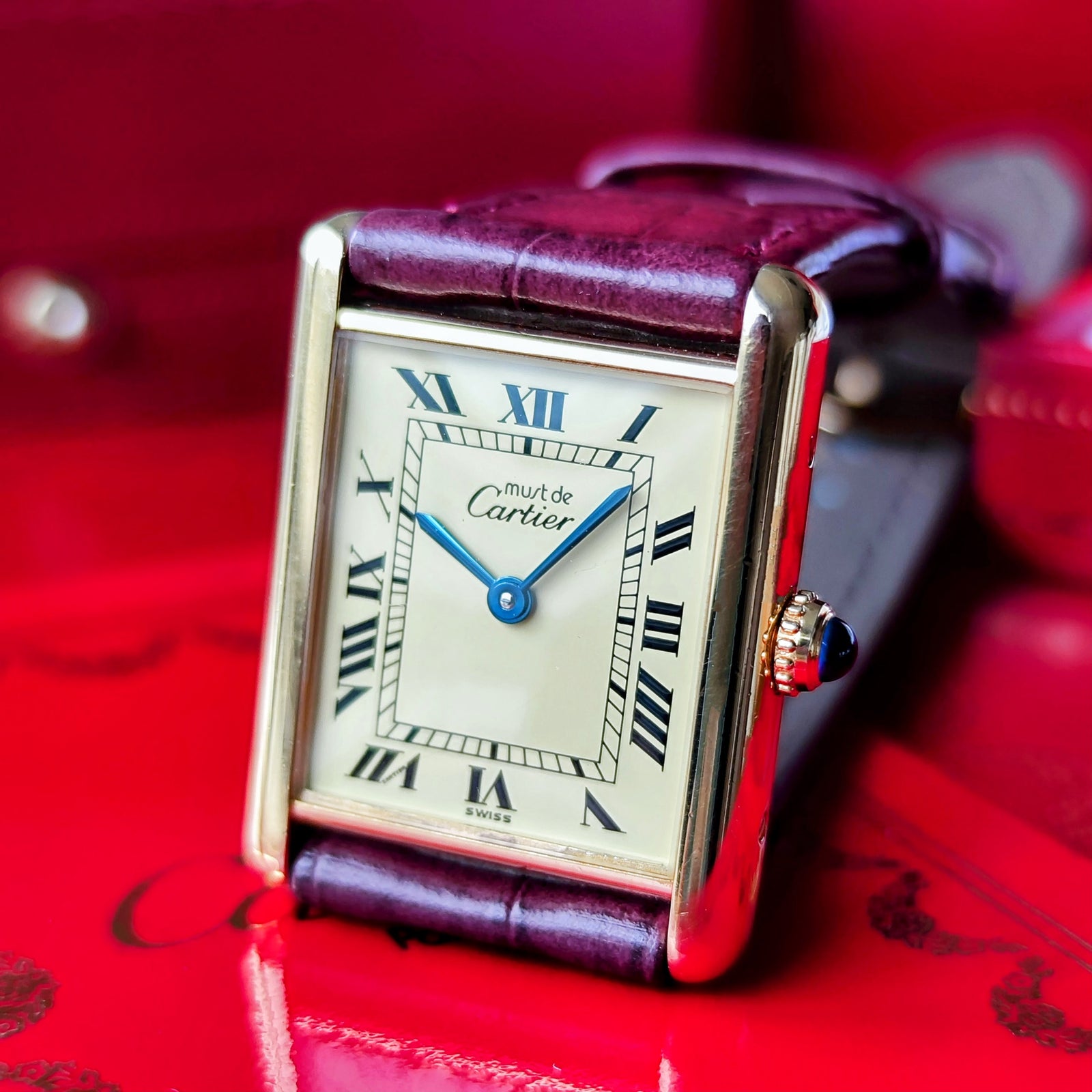 ycartier カルティエ マストタンク LM ヴェルメイユ 腕時計 カルティエ/マストタンクLM/縦ローマン/ヴェルメイユ/Ref590005