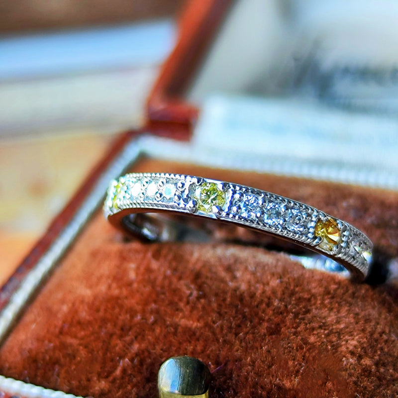 【イエローダイヤ】天然ダイヤモンドリング