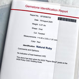 【非加熱 ピジョンブラッド】天然ルビー 天然ダイヤモンド リング