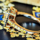 【イエローダイヤ】FANCY INTENSE YELLOW 1.0ct VS1 18金リング