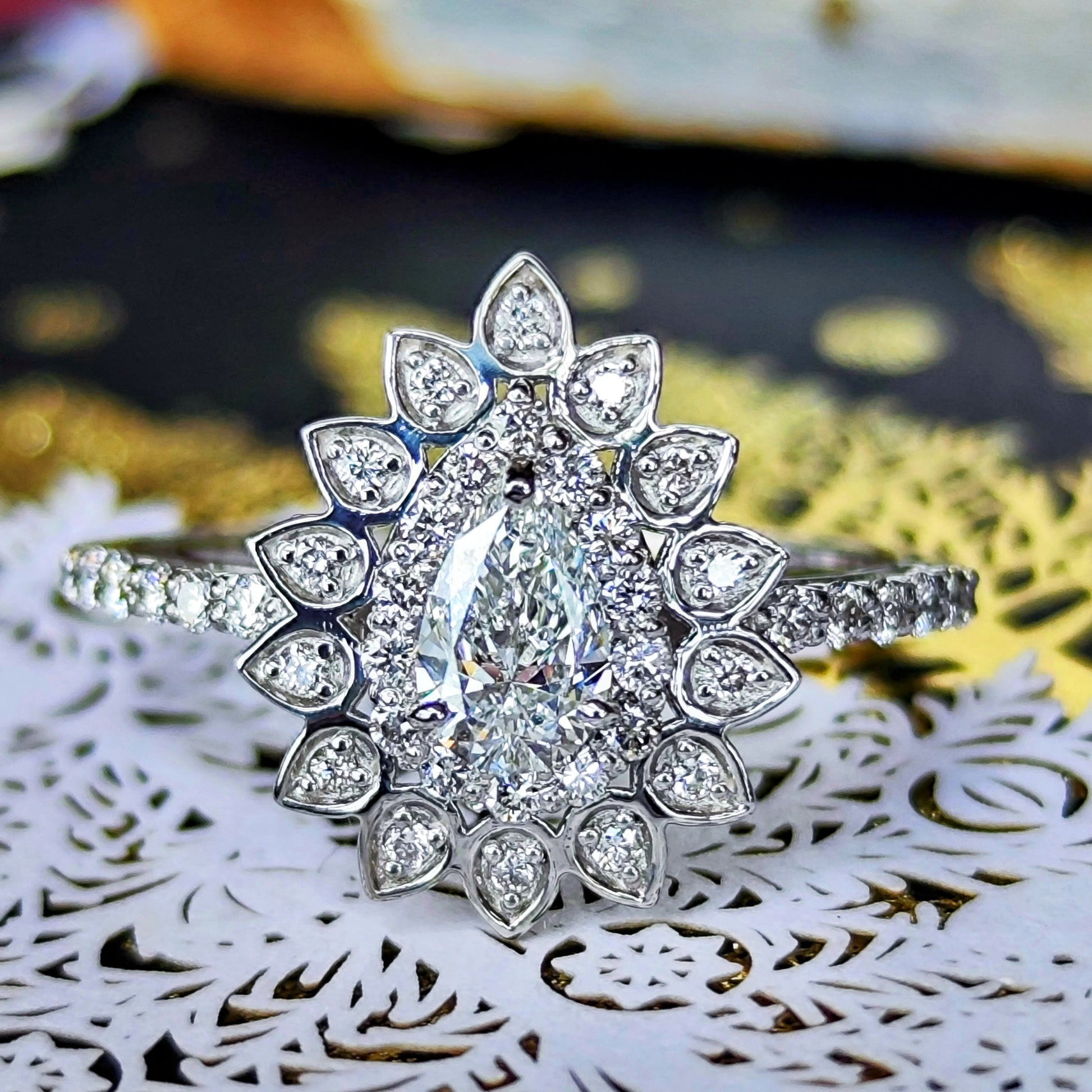 【インターナリーフローレス】天然ダイヤモンド 0.33ct プラチナ GIA