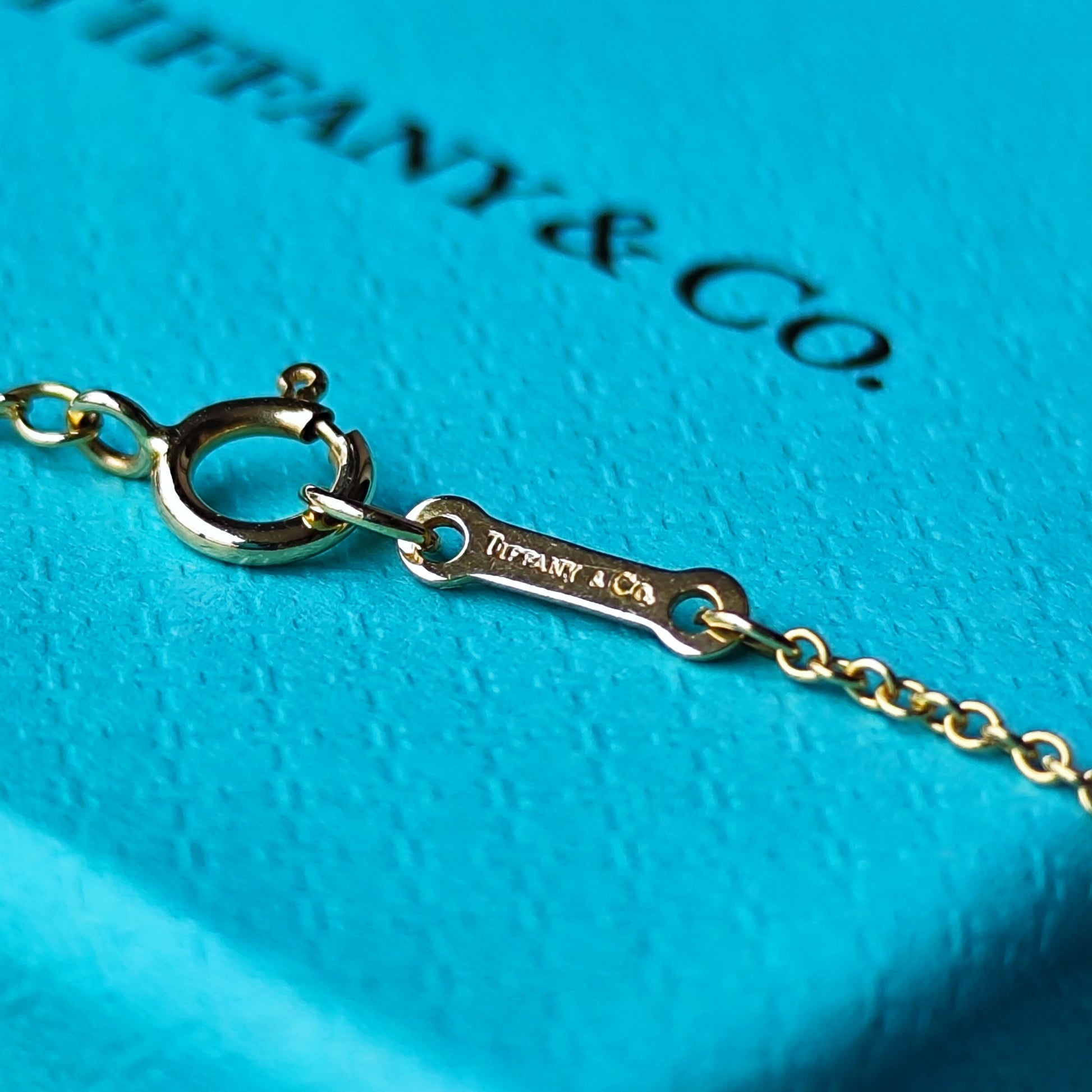 TIFFANY &Co ティファニー オープンハート ダイヤモンド １８金YG ネックレス