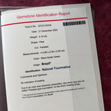 【ブラジル産 非加熱】天然パライバトルマリン 天然ダイヤモンド ネックレス