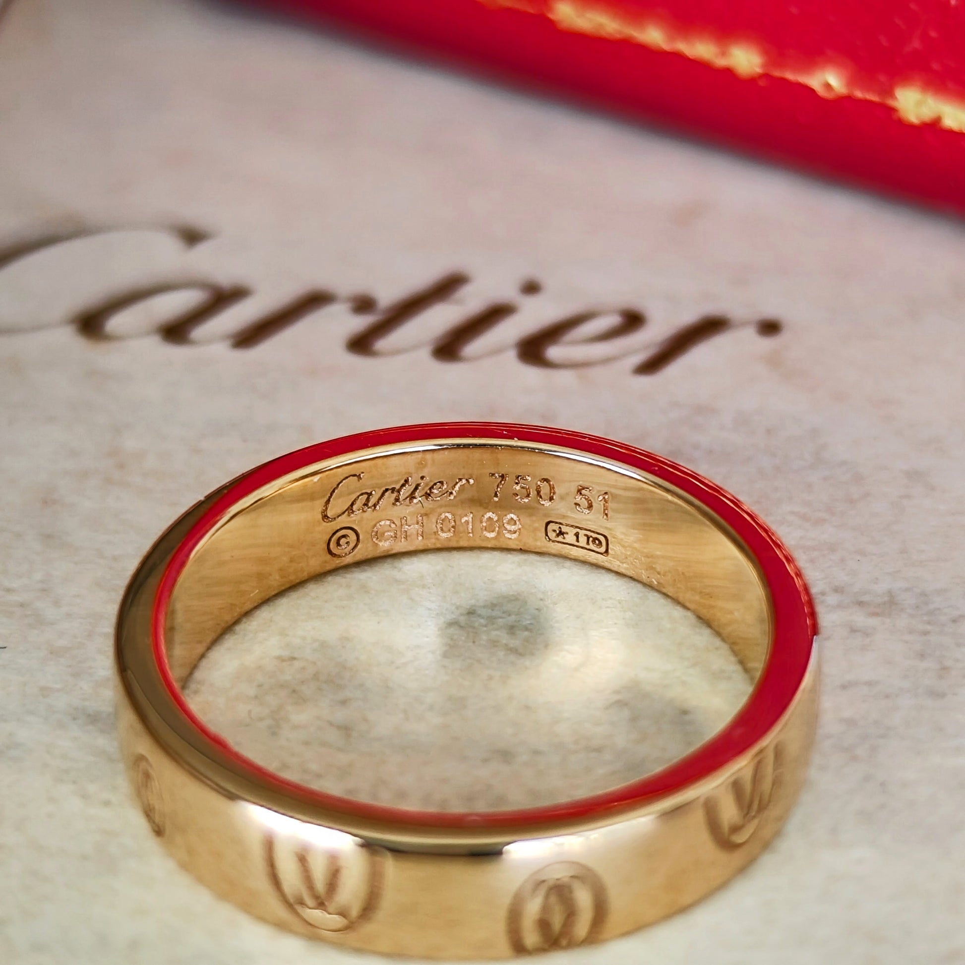 【Cartier 廃盤】カルティエ ハッピーバースデー リング 18金PG 11号