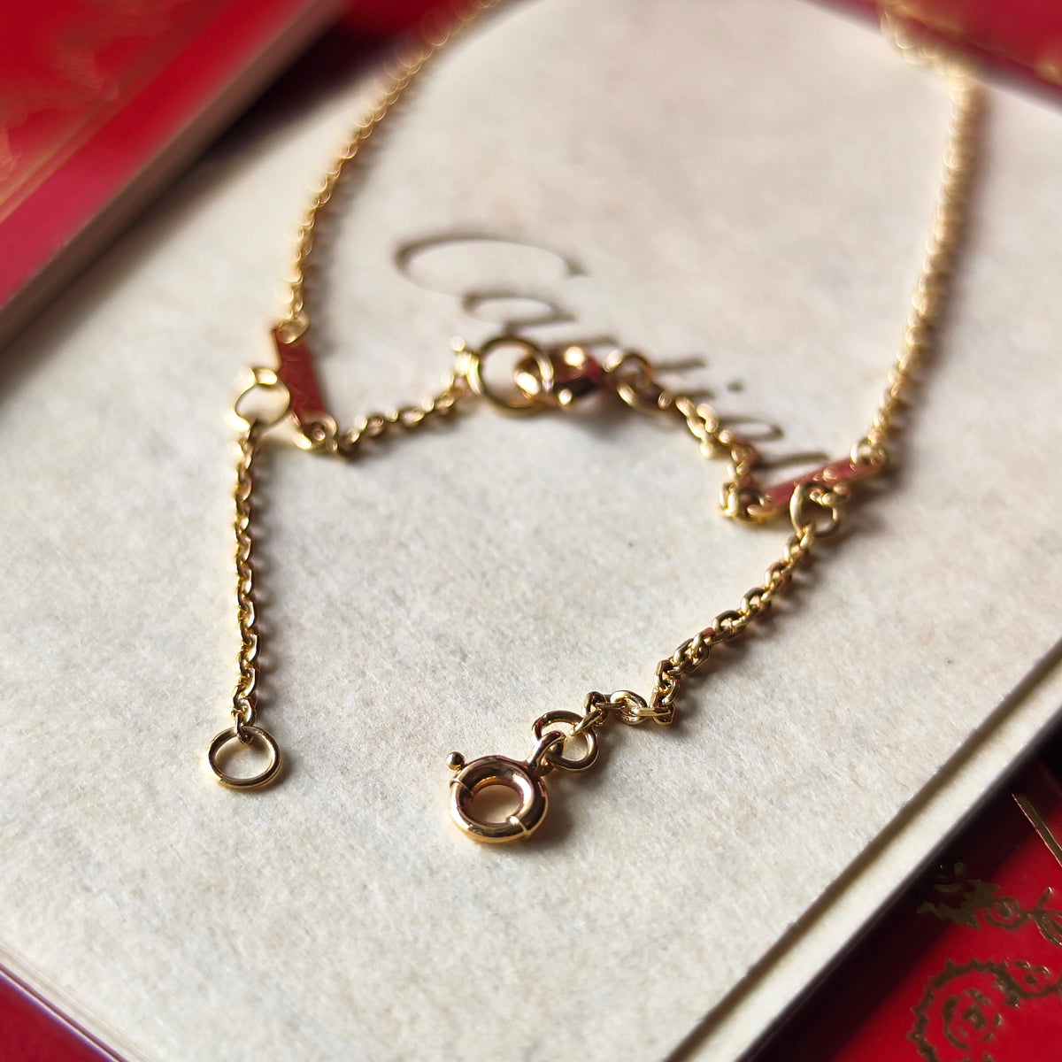 【廃盤Cartier】カルティエ サファイア18金YG ネックレス