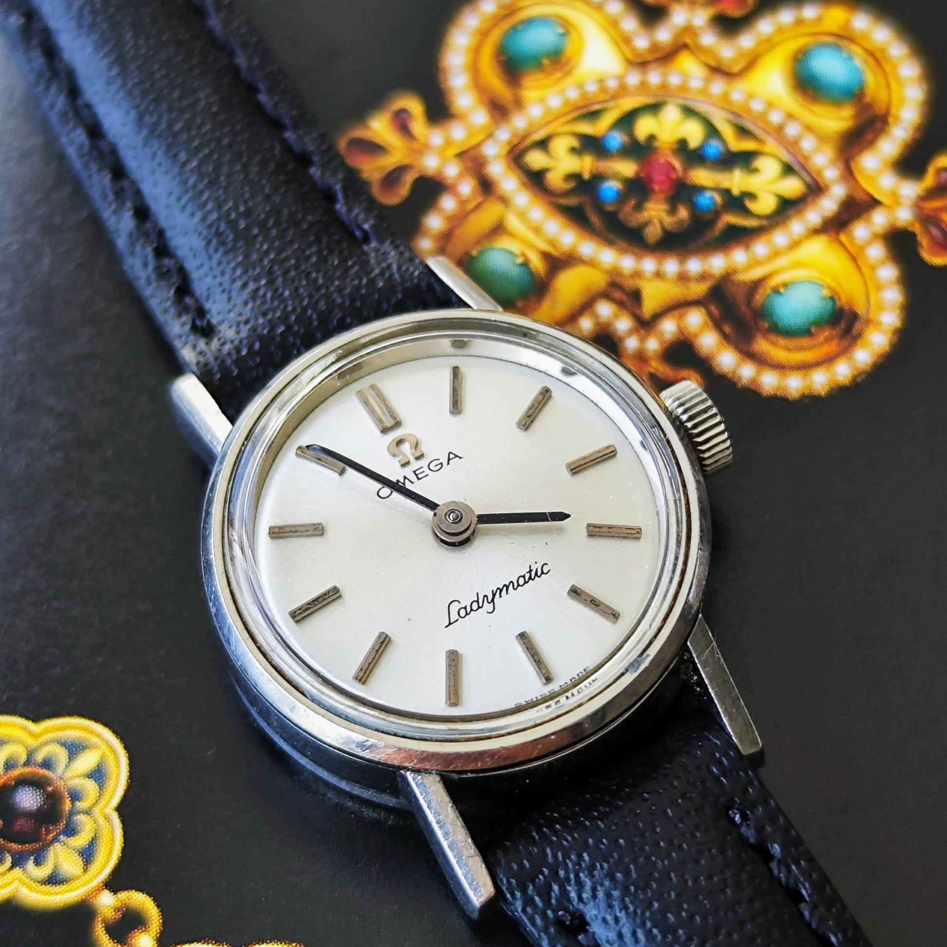 【OH済み】OMEGA オメガ LADYMATICレディマティック 自動巻き腕時計