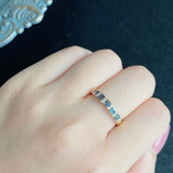 天然アレキサンドライト プリンセスカット 天然ダイヤモンド リング