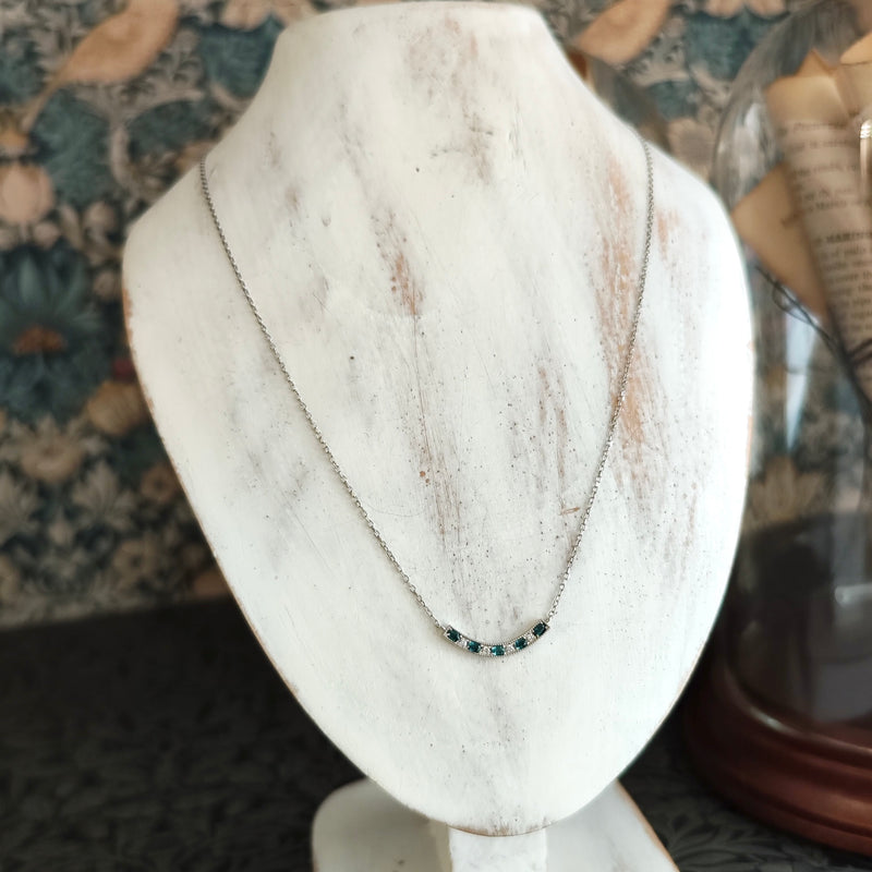 【初期の頃のルース】天然グランディディエライト 天然ダイヤモンド ネックレス